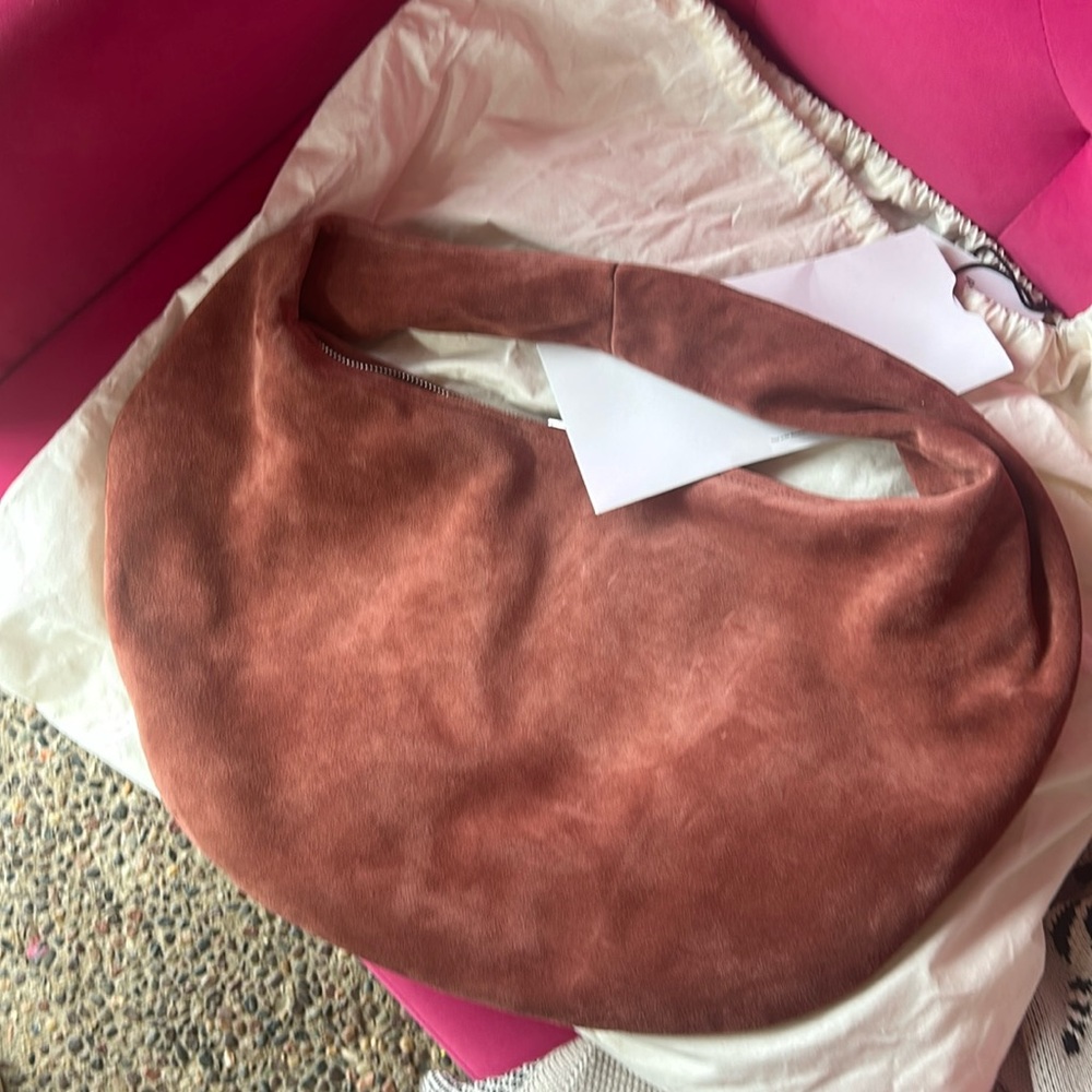 NWT Flattered Alva hobo in rust